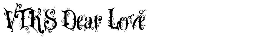 VTKS Dear Love font